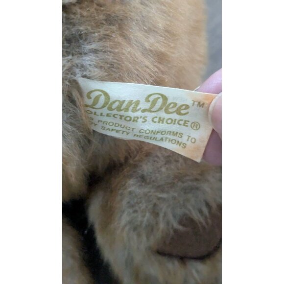 Dan Dee Plush Teddy Bear stuffed animal toy frosted brown gray 11" sitting - Picture 7 of 9